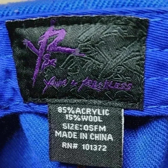 Y&R Young & Reckless Drama Dyrdek Snap-Back Blue/Orange Hat Logo Wool OSFM - Picture 6 of 6